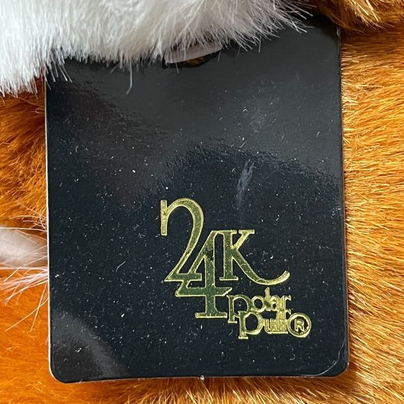 Vintage 24K Polar Puff Realistic Plush Red Fox 12” Tag Attached 1992 Animal - Picture 13 of 16